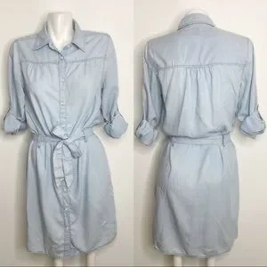 Jag Jeans | Dresses | Jag Chambray Denim Shirtdress | Poshmark